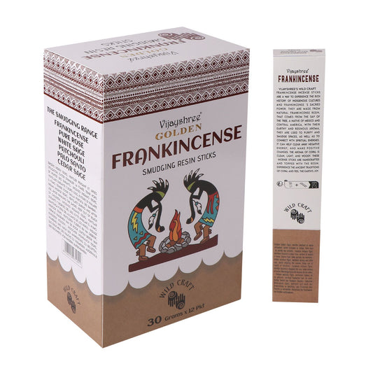 Golden Incense Resin Sticks for Smudging 30g (6 units)