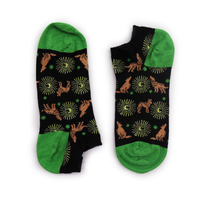 Hop Hare Bamboo Crew Socks S/M (36-40) - Moonlight Wolfs