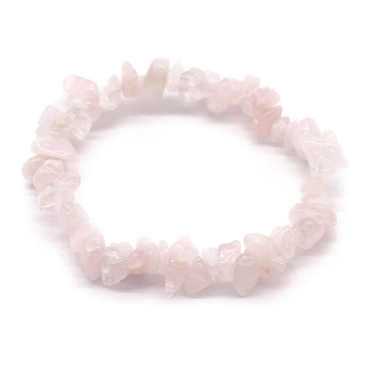 Gemstone Fragment Bracelet - Rose Quartz