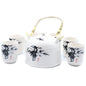 Teapot Set - Oriental Blue Stone
