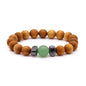 Cedar Bracelet - Sacral Chakra - Green Aventurine