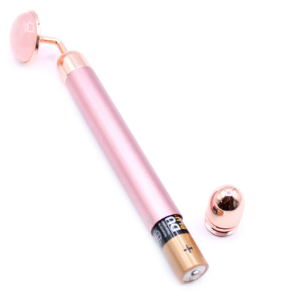 Gemstone Vibrating Roller - Rose Quartz