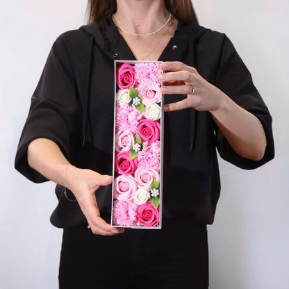 Caja Larga flores - Baby Blessings - Rosas