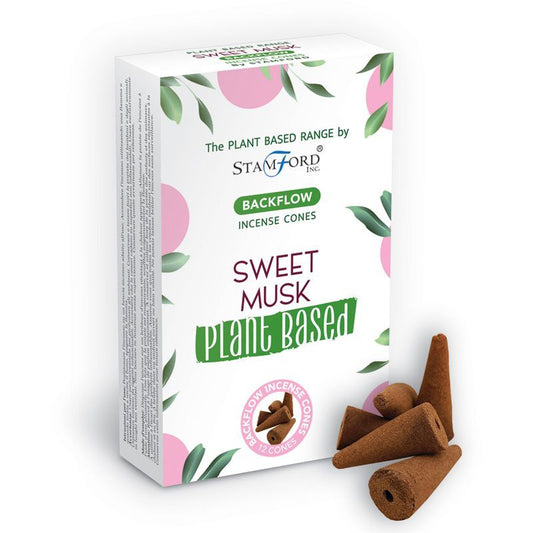 Herbal Backflow Incense Cones - Sweet Musk