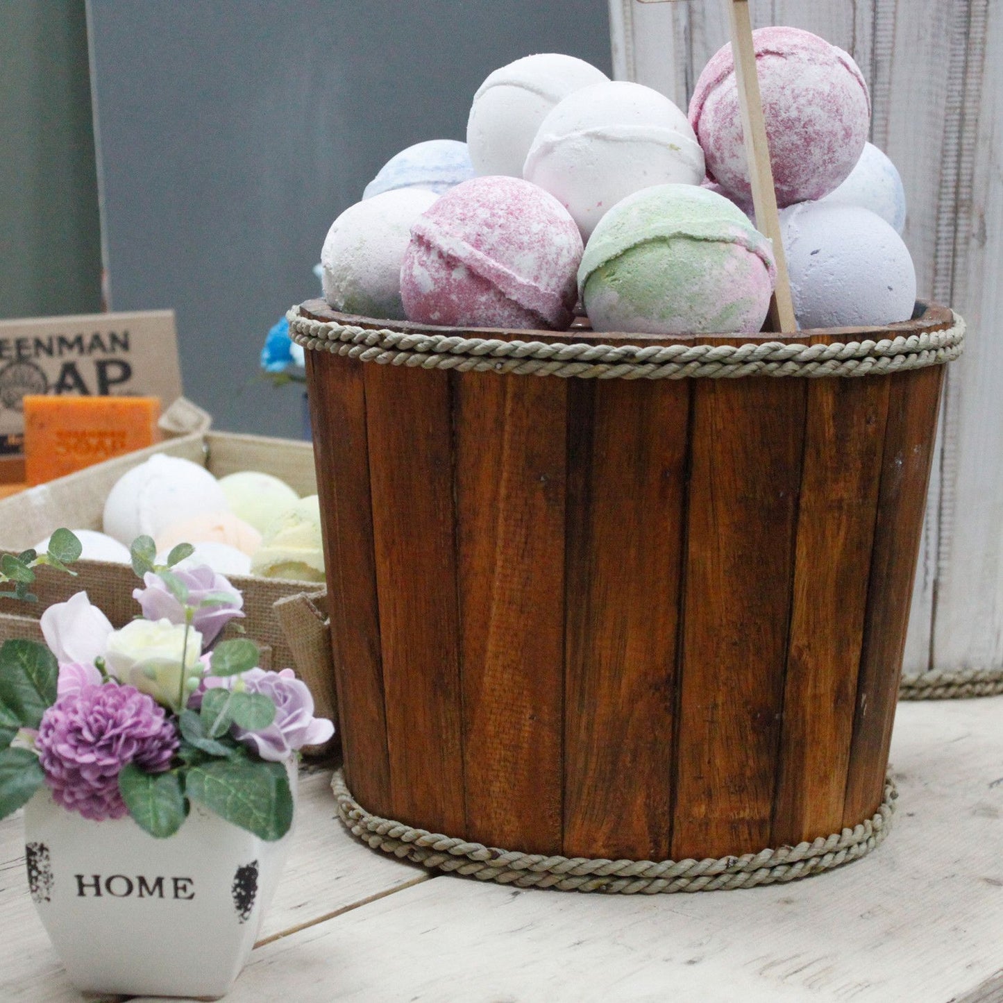 Large Nautical Display Tub - Brown 45x32cm