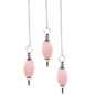 Lingam Shaped Gemstone Pendulum - Rose Quartz