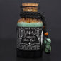 Ancient Witch Bath Spell Potion and Aventurine Crystal Amulet - Prosperity