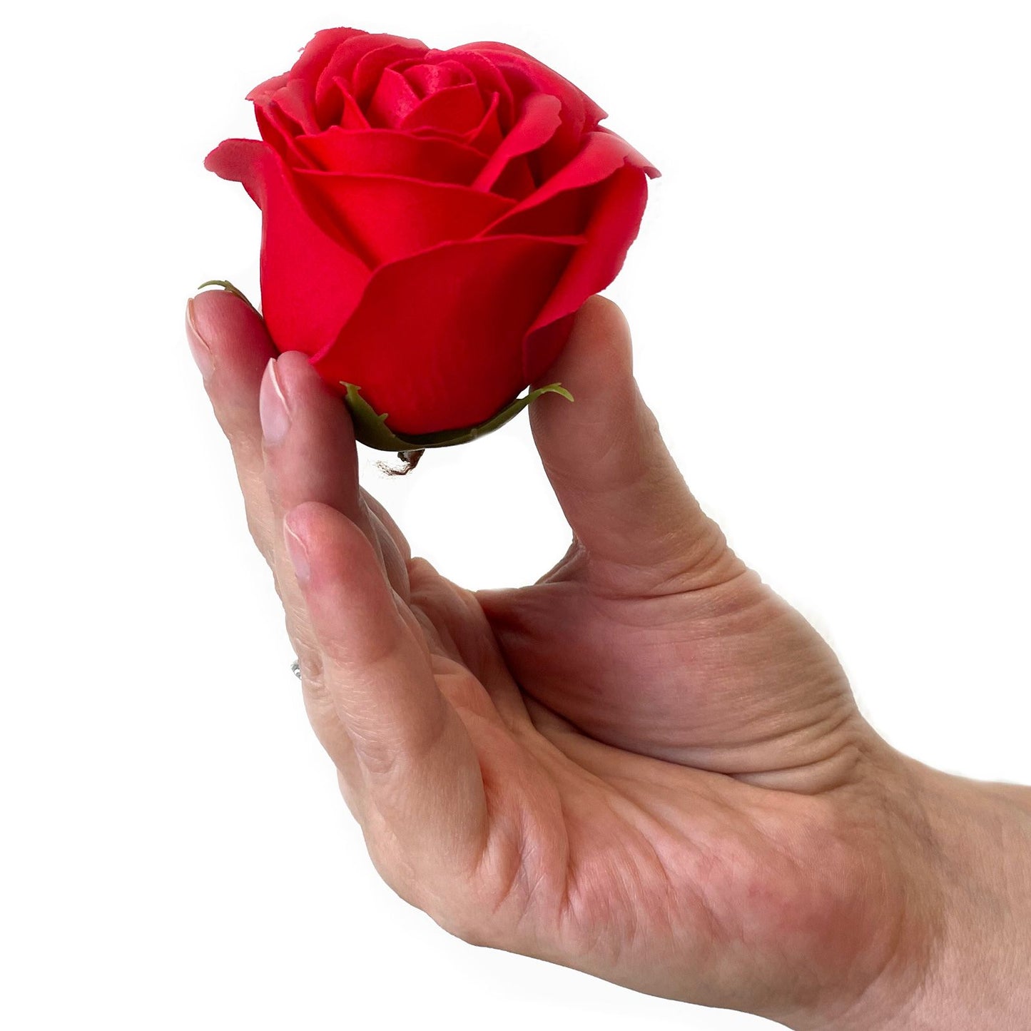 Gift Box - Soap Flower 9 Red Roses - Square