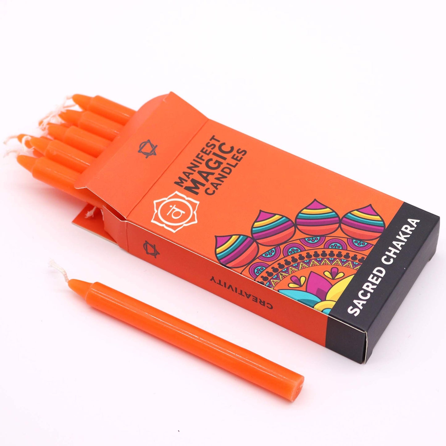 Manifest Magic Candles (12-pack) - Orange - Sacred Chakra