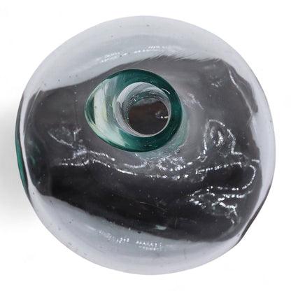 Decantador mini de vidrio fundido sobre madera 20 cm