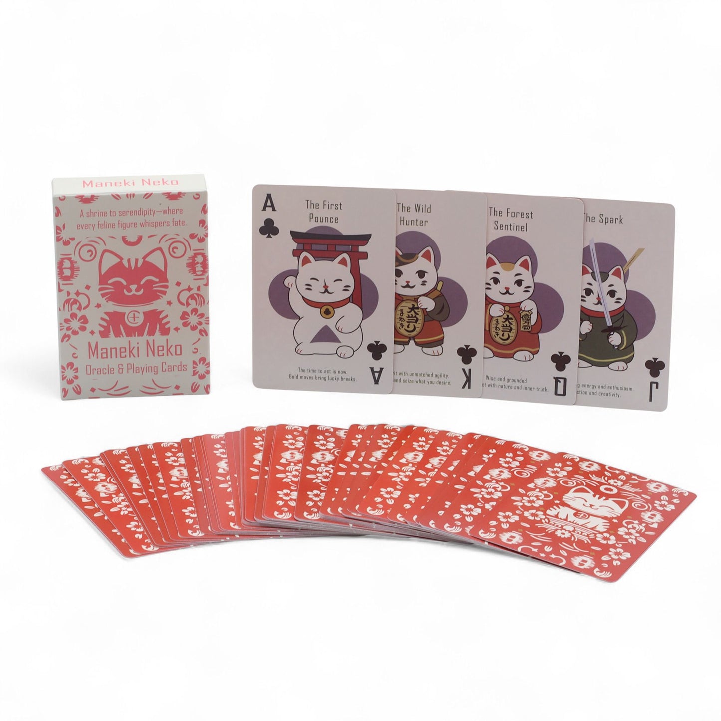 Gatos de la Fortuna Cartas de Juego y de Oráculo - Baraja Maneki Neko