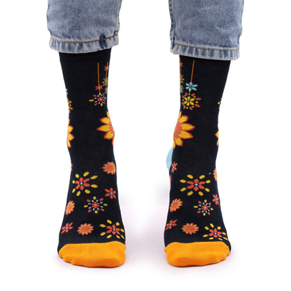 Hop Hare Bamboo Socks (S/M) - Mandala Flowers