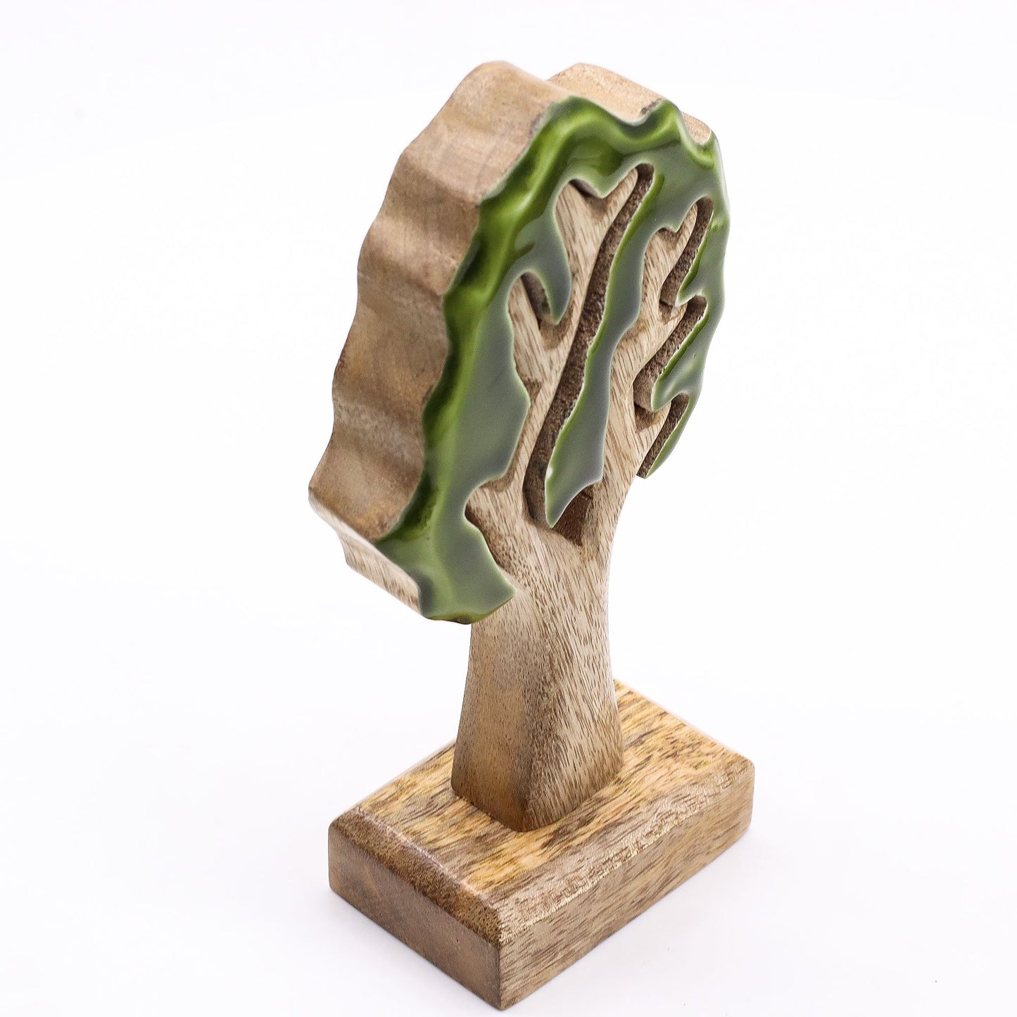 Perdido en el bosque - Decoración de madera 3D de un solo árbol - 20x10cm