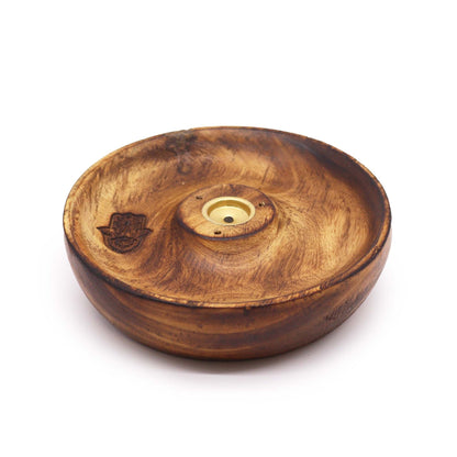 Incense holder disc for cones and sticks - Hamsa