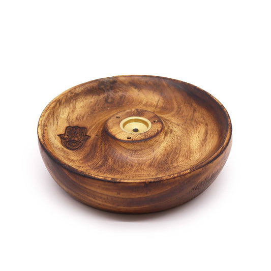 Incense holder disc for cones and sticks - Hamsa