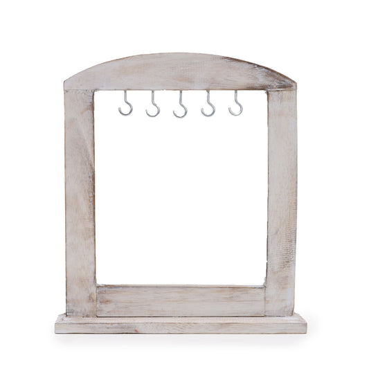 Small Hanging Bracket - Bleached Wood (30x25 cm)
