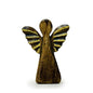 Ángel de madera de mango mediano - Decoración dorada - 16 cm