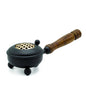 Medium iron incense burner - gold detail
