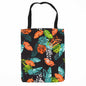 Bolsa Tote Clásica con Cremallera (Motivo Tropical Oscuro) 40x34cm