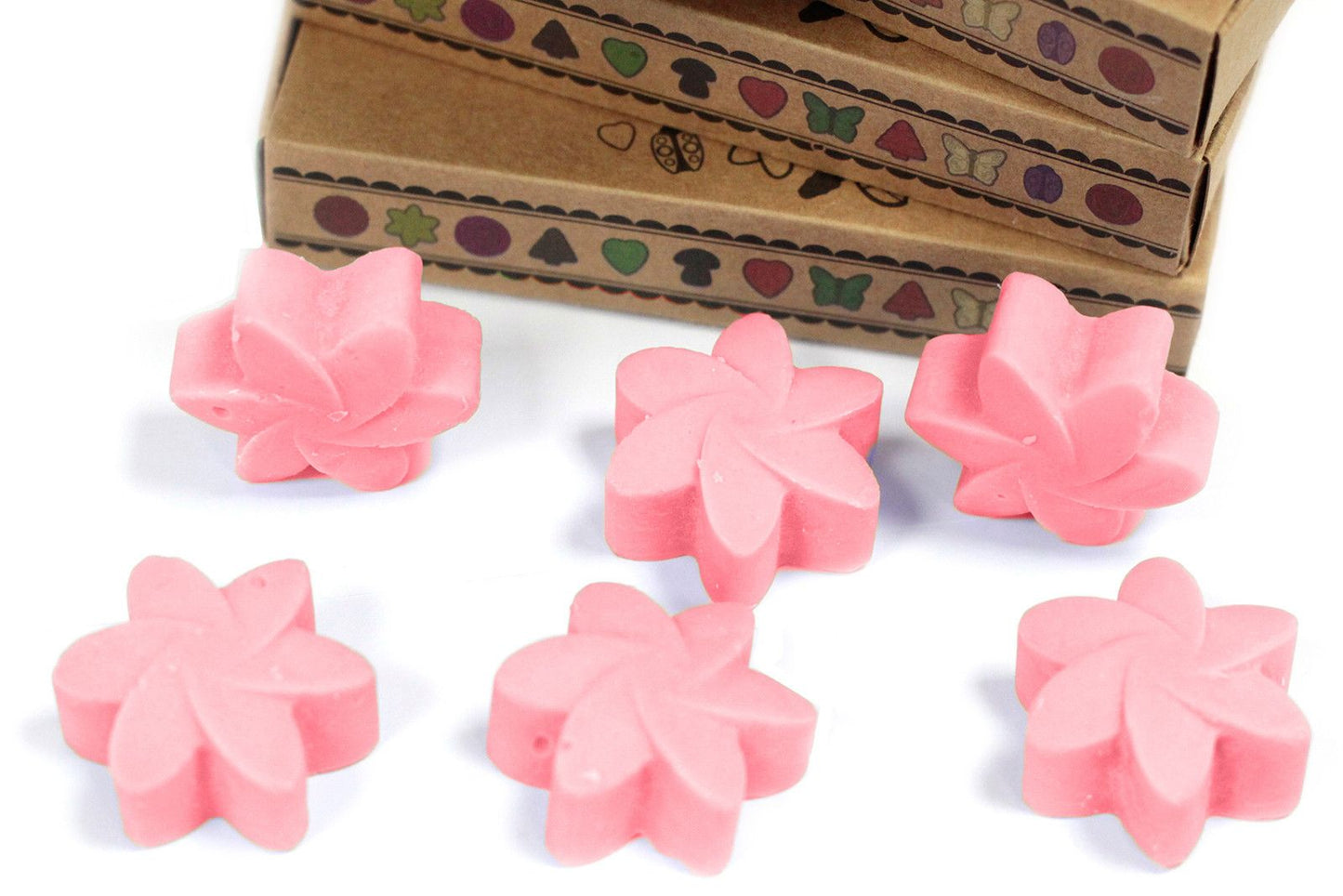 Box of 6 Soy Wax Melts - Classic Rose