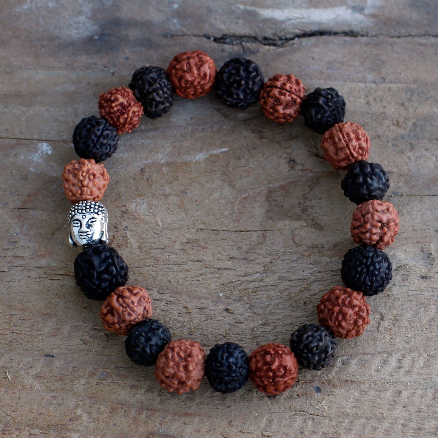 Rudraksha Buddha Bracelet Japa Mala - Mix
