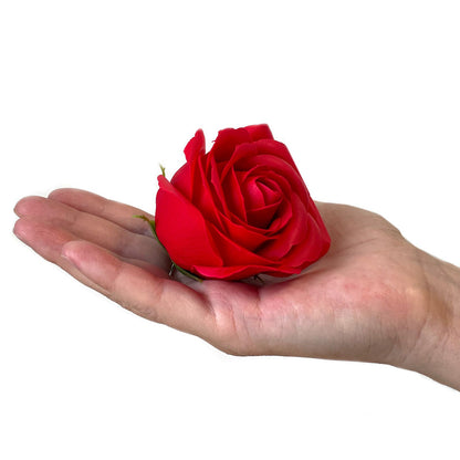 Gift Box - Soap Flower 9 Red Roses - Square