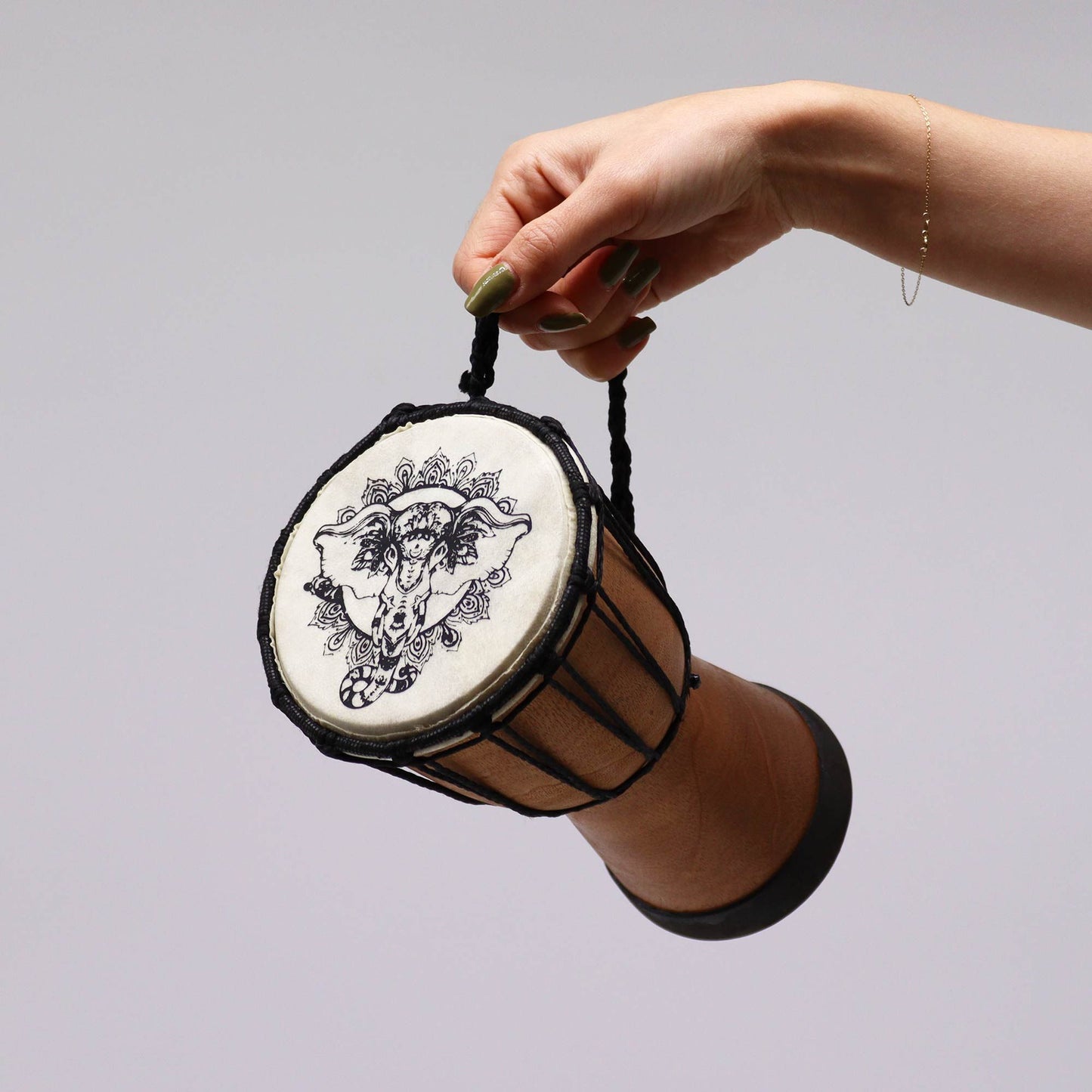 Handmade Djembe Drum with Wide Top - 20cm