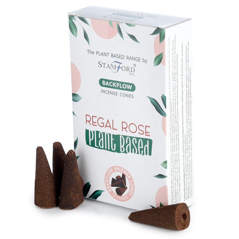 Herbal Backflow Incense Cones - Royal Rose