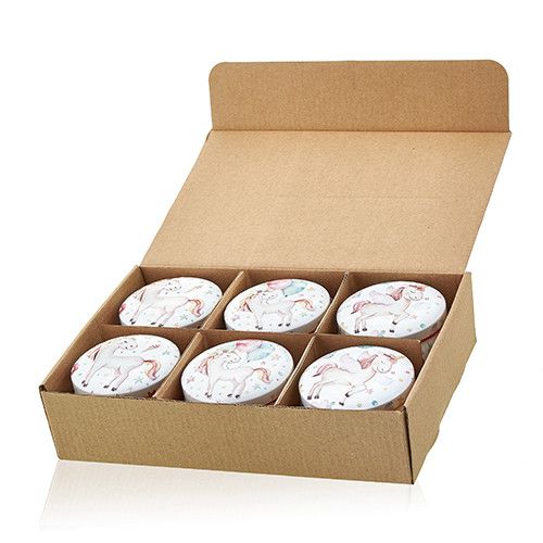 Bougie artistique en étain - Licornes-Pierre de lune