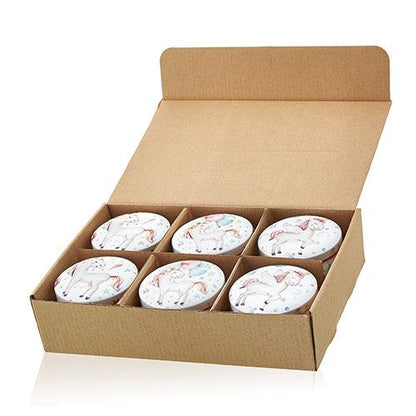 Bougie artistique en étain - Licornes-Pierre de lune