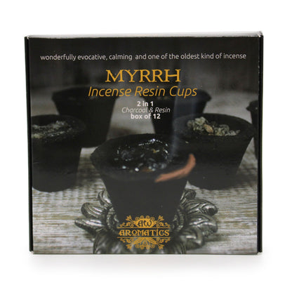 Box of 12 resin cups - Myrrh