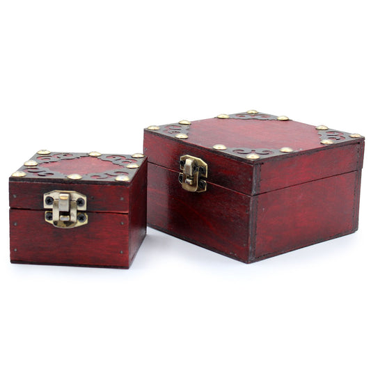 Set of 2 Square Gothic Boxes