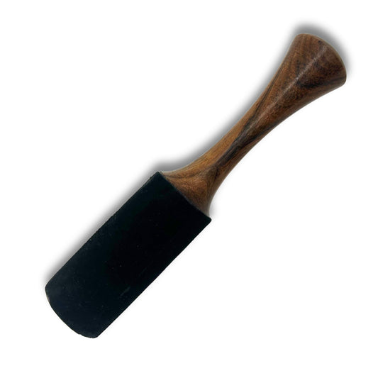 Wooden Stick - 18x3 cm - Medium Tubular Handle with Double Ring