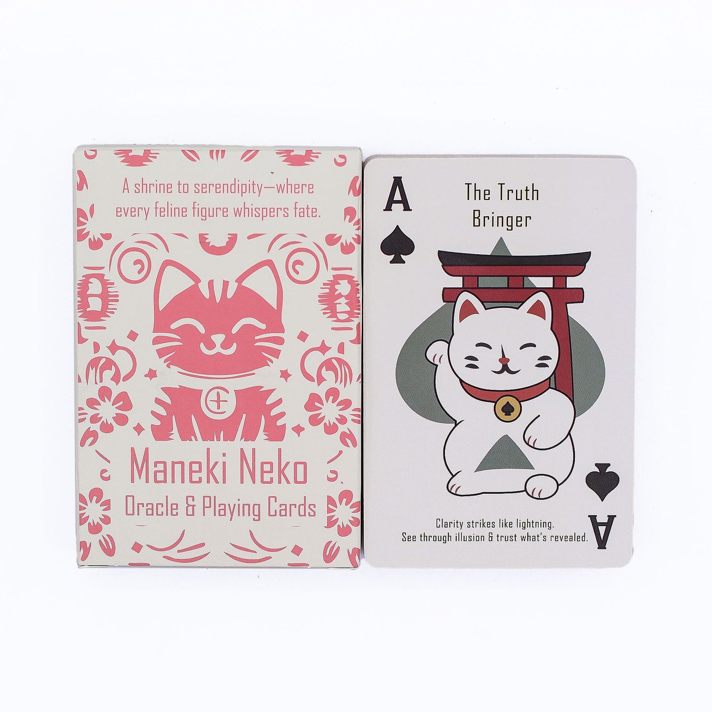 Gatos de la Fortuna Cartas de Juego y de Oráculo - Baraja Maneki Neko