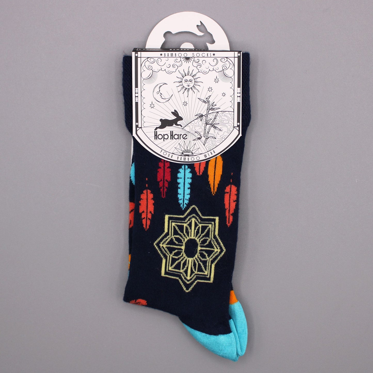 Hop Hare Bamboo Socks (S/M) - Dreamcatcher