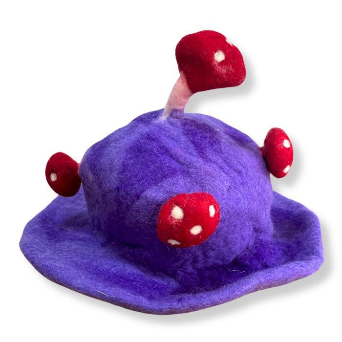 Felt Mushroom Hat - Dreamy Purple Mist