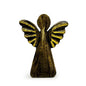Ángel grande de madera de mango - Decoración dorada - 19 cm