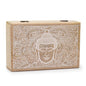 Caja rectangular grande 21.5x14x6.3cm - Cara de Buda Blanco