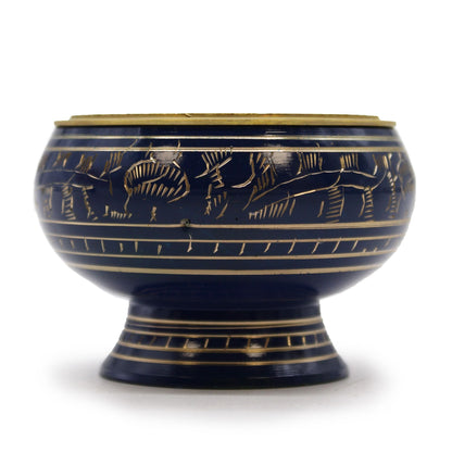 Tall Chakra Charcoal Incense Bowl - Throat