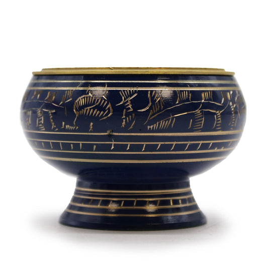 Tall Chakra Charcoal Incense Bowl - Throat