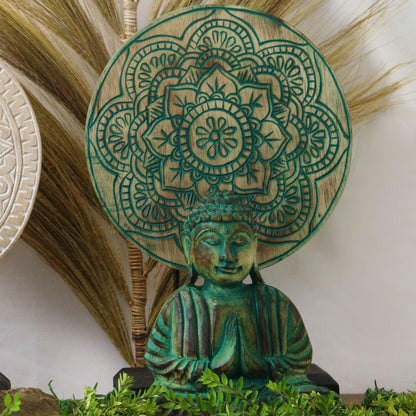 Feng Shui Buddha Set - Mandala - Green