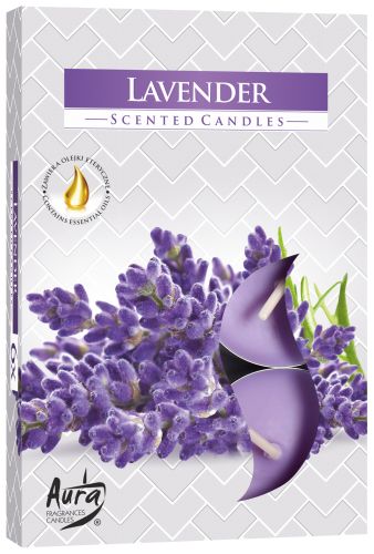 Set of 6 Scented Tea Lights - Lavender