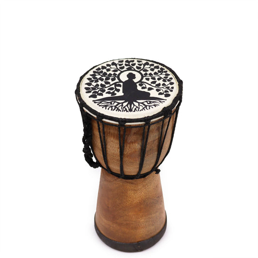 Handmade Djembe Drum with Wide Top - 25cm