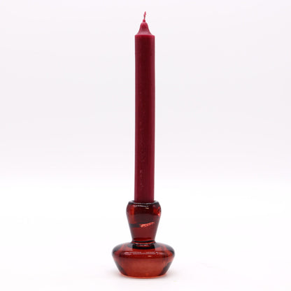 Reversible Mushroom Dinner/Tea Light Candle Holder - Vampire Red