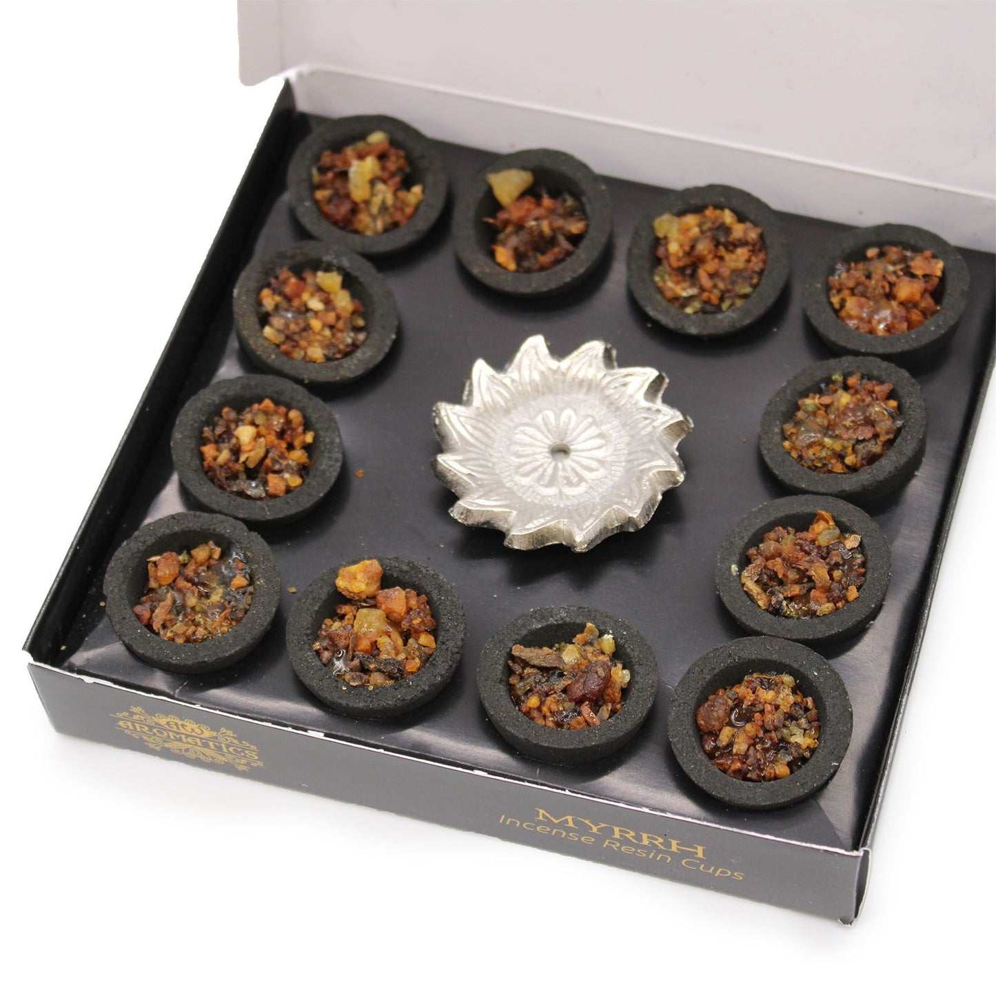 Box of 12 resin cups - Myrrh