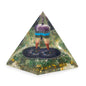 Med Orgonite Pyramids 7x6 cm - Pendulum - Green Aventurine Chips