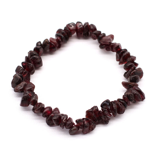 Gemstone Fragment Bracelet - Blood Garnet