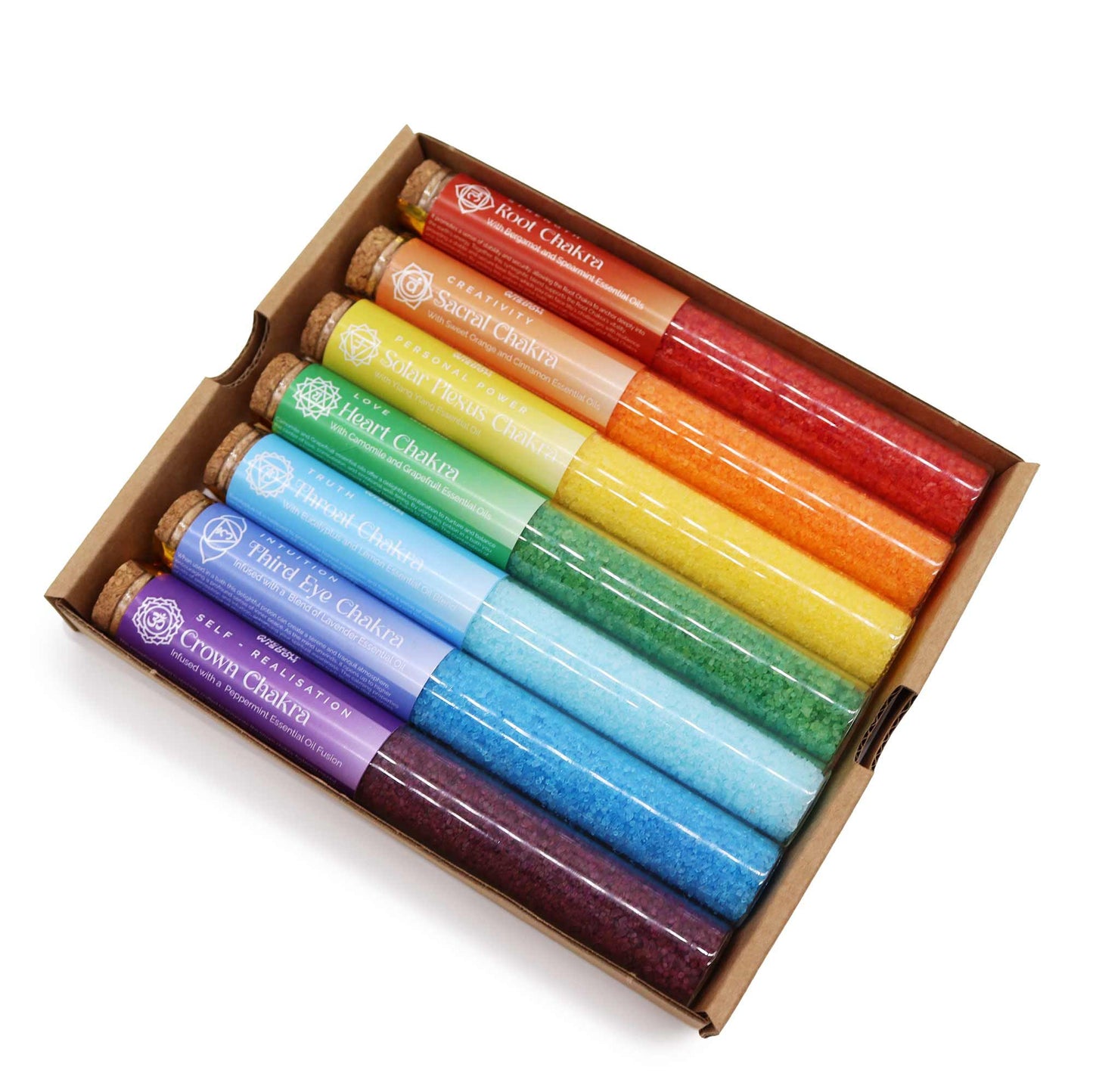 Chakra Bath Salts in Vials - 7 Day Gift Pack