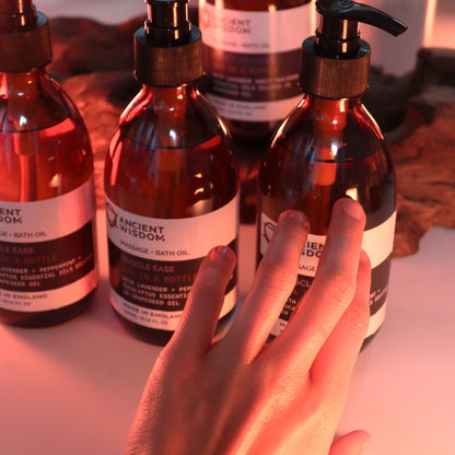 Huile de massage et de bain aux huiles essentielles - Tonifiante et raffermissante 300 ml