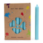Juego de Velas de Mesa de Color Sólido - Pack de 21 - Aqua Rústico